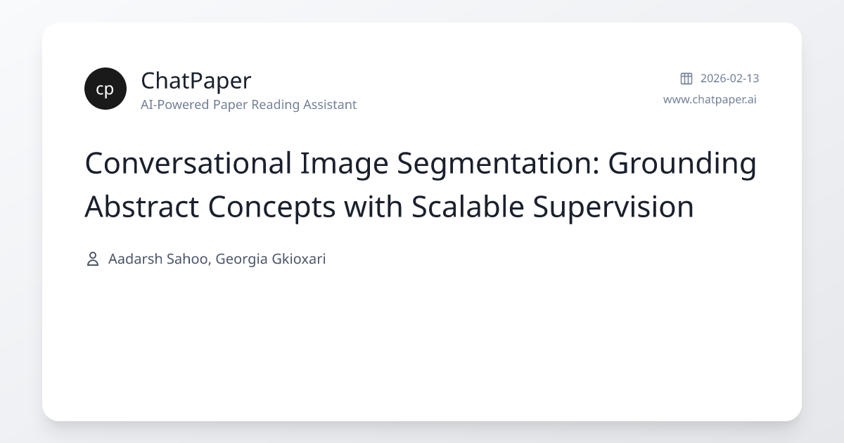 Conversational Image Segmentation: Grounding Abstract Concepts with ...