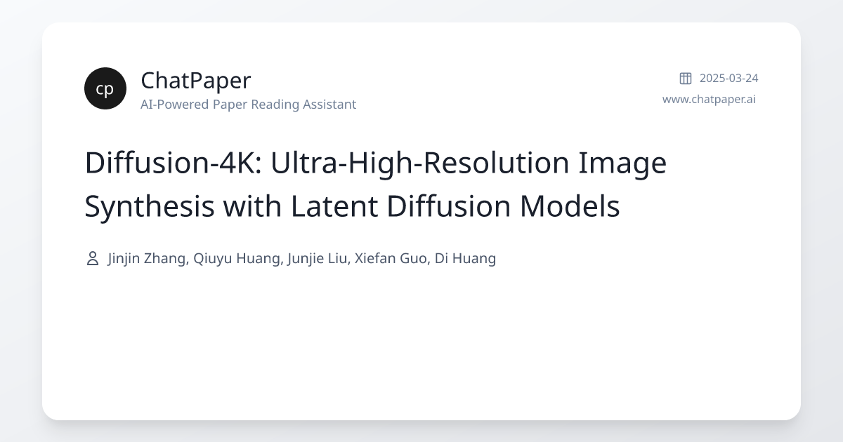 Diffusion-4K: Ultra-High-Resolution Image Synthesis with Latent ...