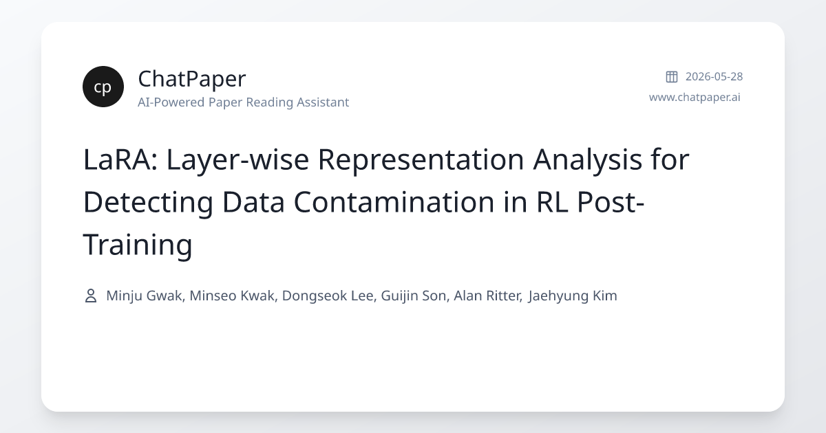 LaRA: Layer-wise Representation Analysis for Detecting Data ...