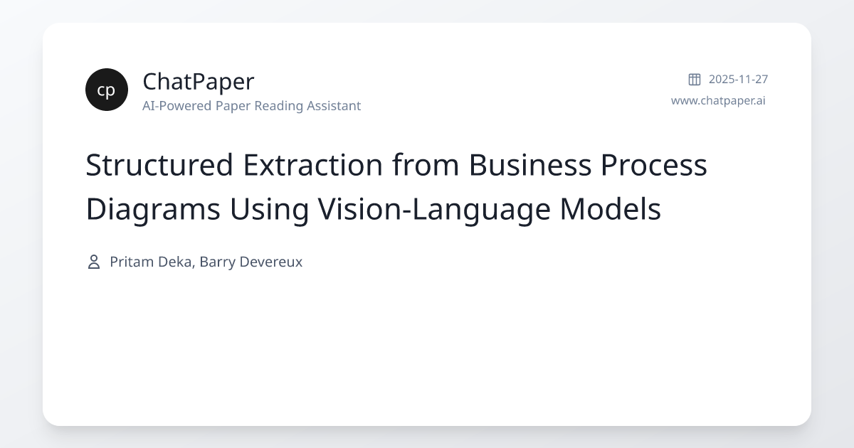 Structured Extraction from Business Process Diagrams Using Vision ...