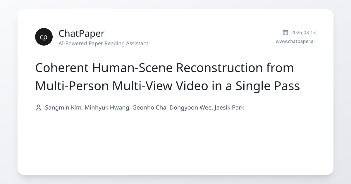 Coherent Human-Scene Reconstruction from Multi-Person Multi-View Video ...