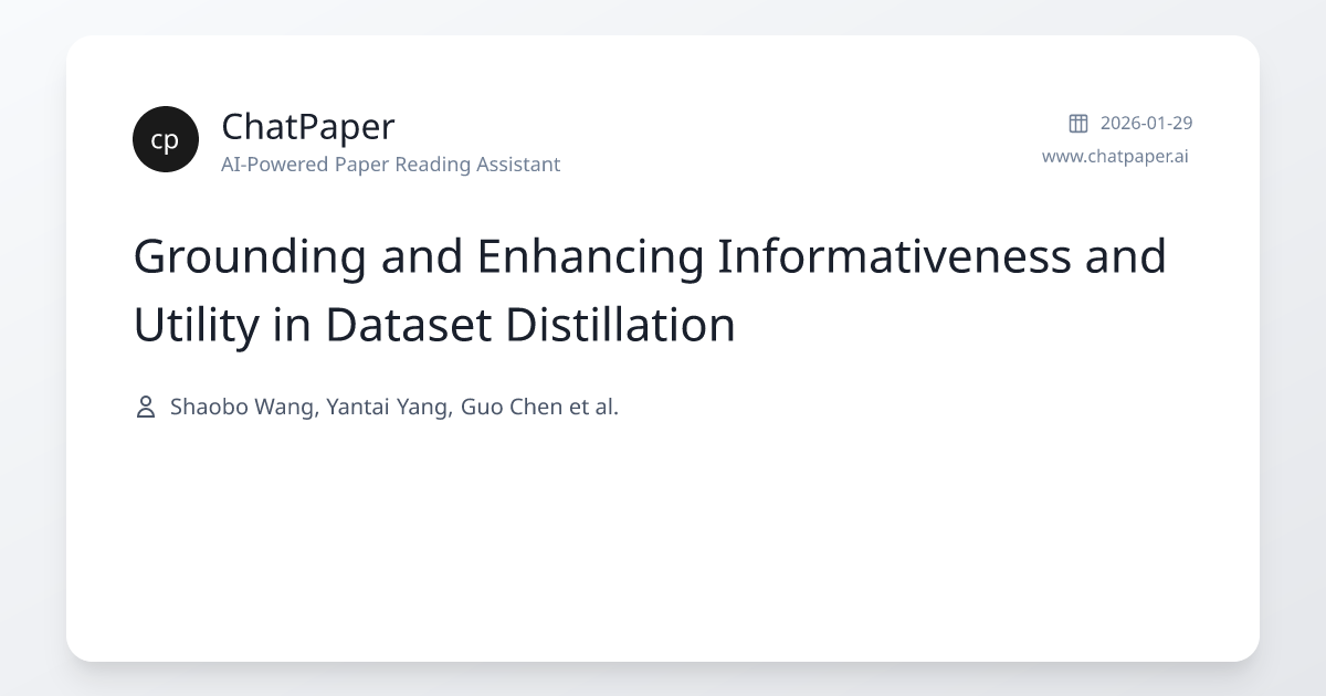 Grounding and Enhancing Informativeness and Utility in Dataset ...