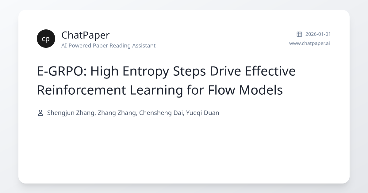 E-GRPO: High Entropy Steps Drive Effective Reinforcement Learning for ...