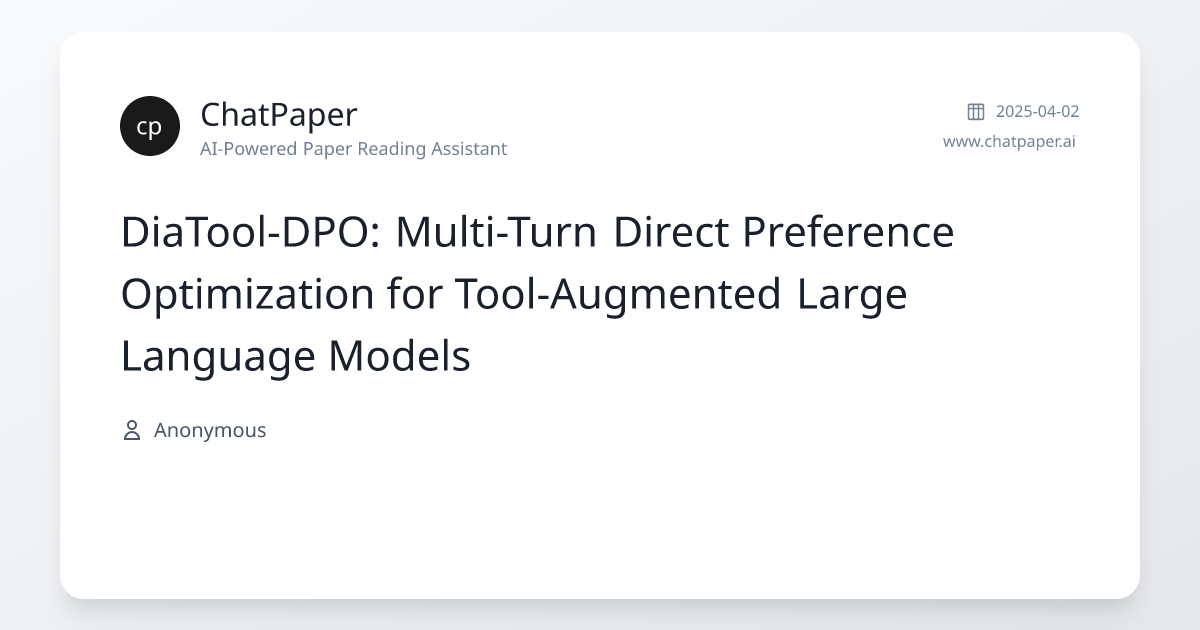 DiaTool-DPO: Multi-Turn Direct Preference Optimization for Tool ...