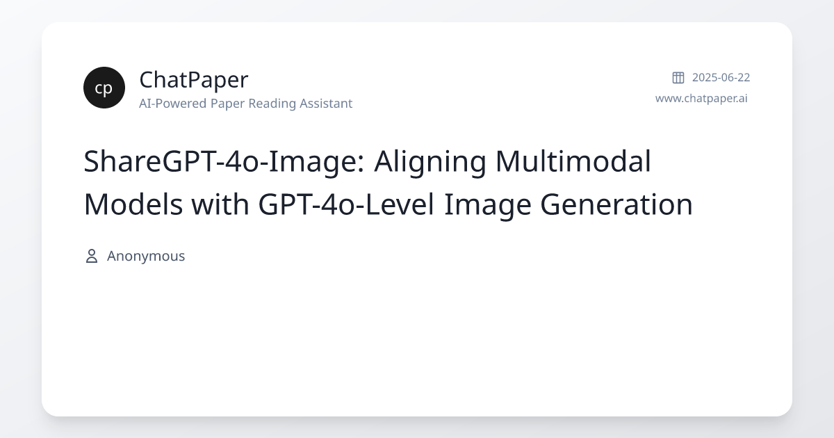 ShareGPT-4o-Image: Aligning Multimodal Models with GPT-4o-Level Image ...