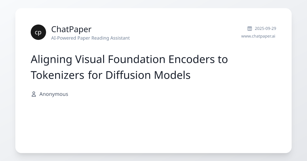 Aligning Visual Foundation Encoders to Tokenizers for Diffusion Models ...
