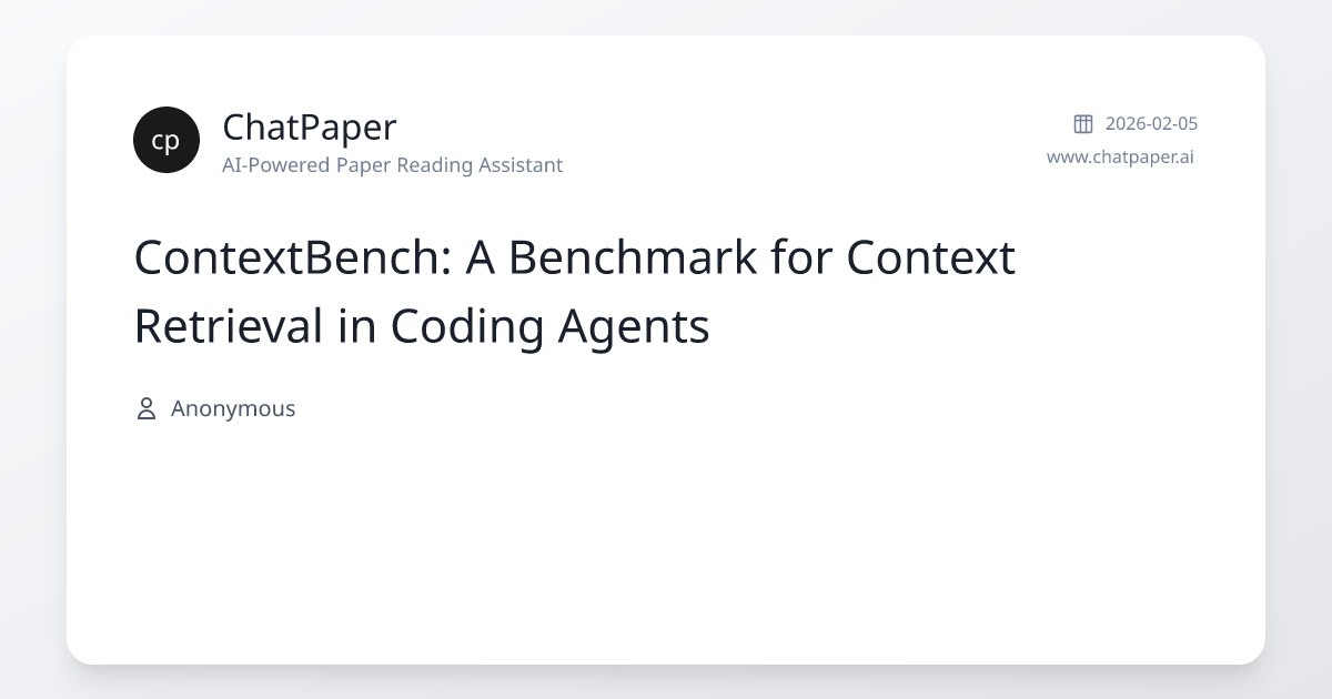 ContextBench: A Benchmark for Context Retrieval in Coding Agents ...