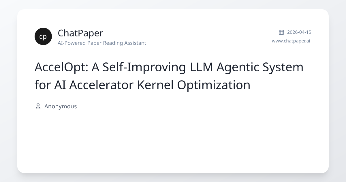 AccelOpt: A Self-Improving LLM Agentic System for AI Accelerator Kernel ...